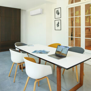 Daikin Perfera wall-mounted aircon in kitchen