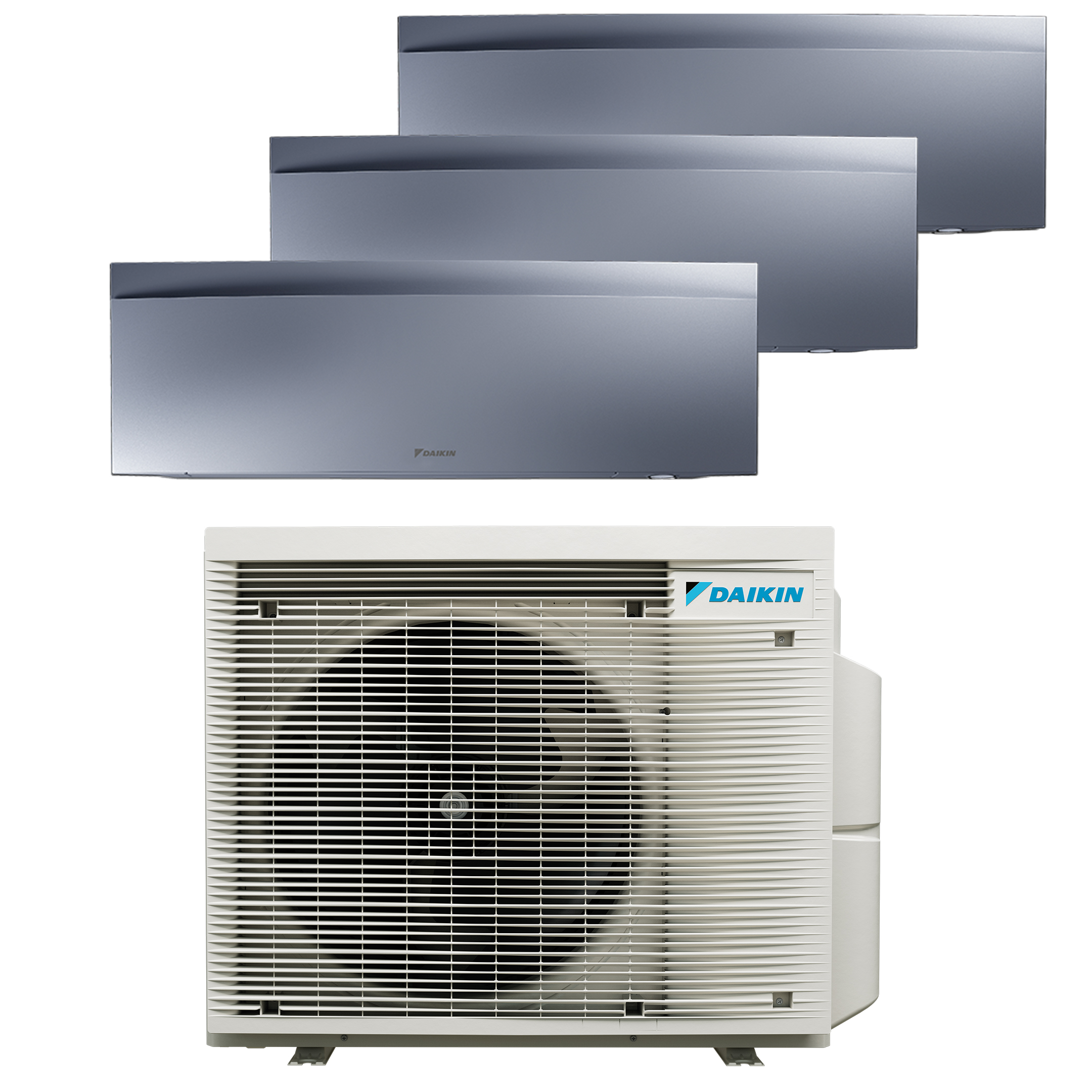 Daikin multi-split connected to 3 Emura Silver