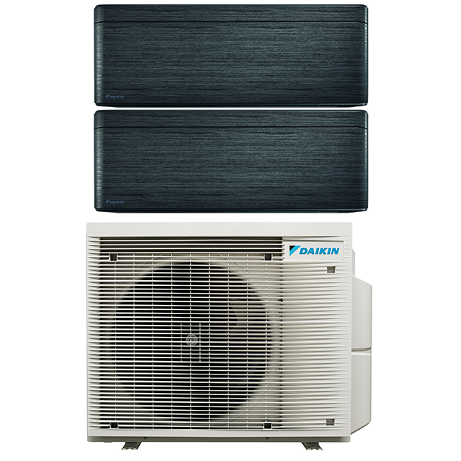 Daikin multi-split geconnecteerd op 2 kamers met het binnentoestel Stylish Hout. Meerdere kamers erwarmen & koelen met maar 1 airco buitentoestel.