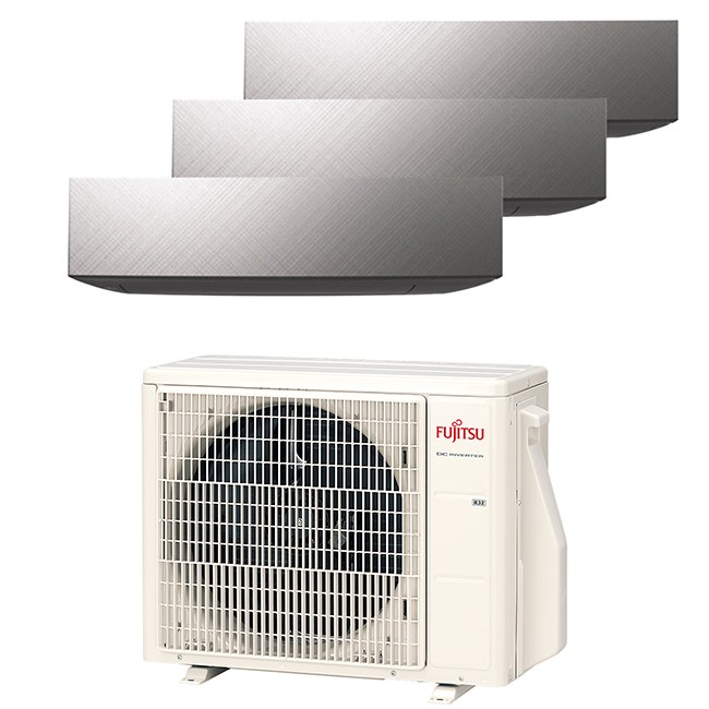Multi-split geconnecteerd op 3 kamers met telkens Fujitsu Design Silver. Met 1 airconditioning buitentoestel koel je neerdere kamers tegelijkertijd.