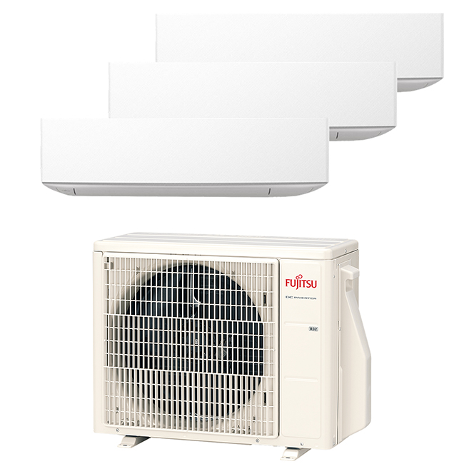 Multi-split geconnecteerd op 3 kamers met telkens Fujitsu Design White. Met 1 airconditioning buitentoestel koel je neerdere kamers tegelijkertijd.