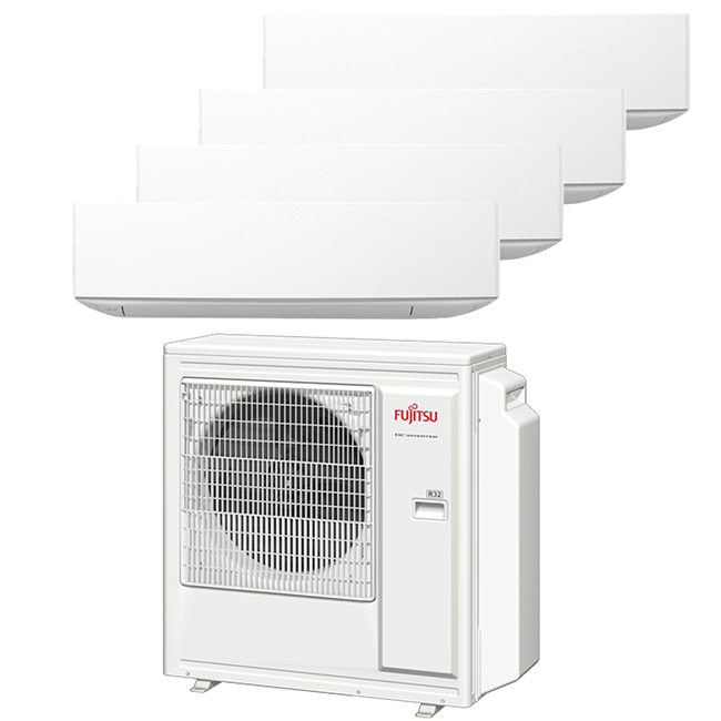 Multi-split geconnecteerd op 4 kamers met telkens Fujitsu Design White. Met 1 airconditioning buitentoestel koel je neerdere kamers tegelijkertijd.