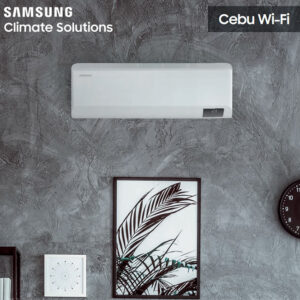 Samsung Cebu airco: perfecte budgetairco, past in elke kamer en bespaart elektriciteit vanaf dag 1. Deze airco kan verwarmen en koelen.