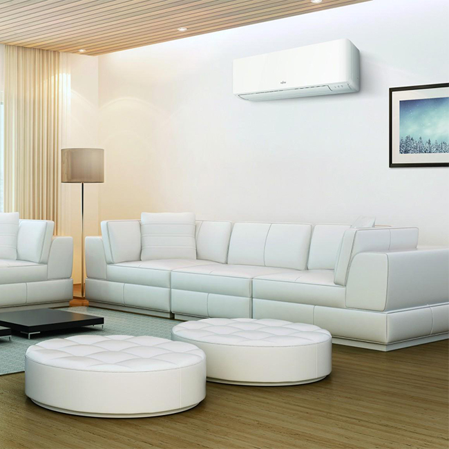 Fujitsu KM-Series: Strakke en moderne airco met inverter, R32-koelmiddel, stilte, en zelfdiagnosefunctie. Comfortabel en gezond.