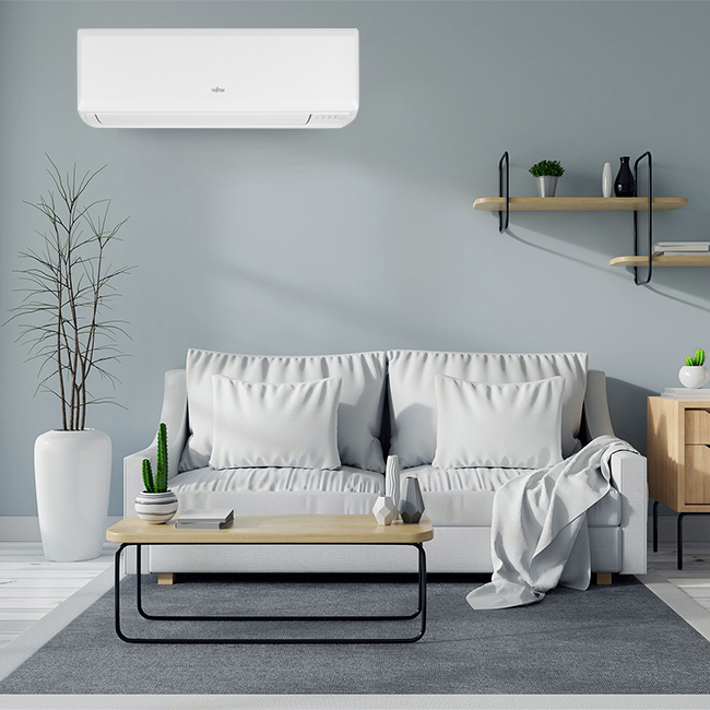 Fujitsu KP-series: Energiezuinige airco met inverter, R32-koelmiddel, stilte, en stijlvol design. Ideale airco om te koelen & verwarmen.
