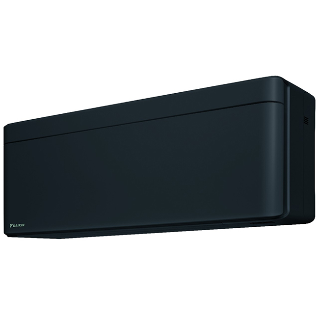 Daikin Stylish Black: Minimalistische, elegante airco voor modern interieur. Invertermotor, stil, energiezuinig design. Zwart elegante design airconditioner.