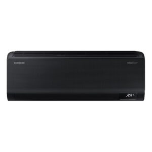 Zwarte Samsung Windfree Comfort: Stil, energiezuinig, modern design met Windfree-technologie voor comfortabele luchtstroom. Auto-modus, slaapmodus, timer.