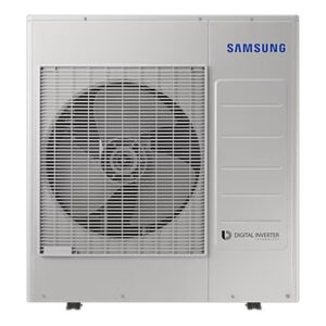 Samsung Multi-Split Large buitentoestel: Krachtig, energie-efficiënt. Groot ventilatorrooster, digitaal inverter-technologie. Geschikt voor grote ruimtes.