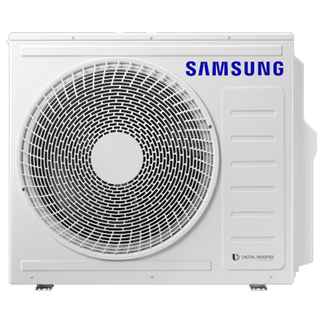 Samsung Multi-Split Medium buitentoestel: Krachtig, energie-efficiënt. Digitaal inverter-technologie, stil. Geschikt voor middelgrote ruimtes.
