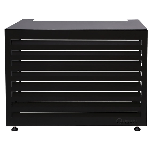 airco omkasting zwart op witte achtergrond